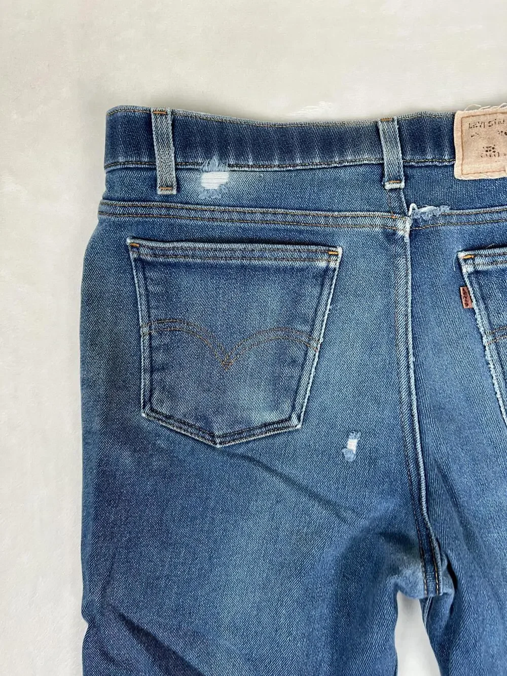 Vintage Levi's Action Jeans Mens 36x30 Blue Straight Denim Orange Tab USA Made